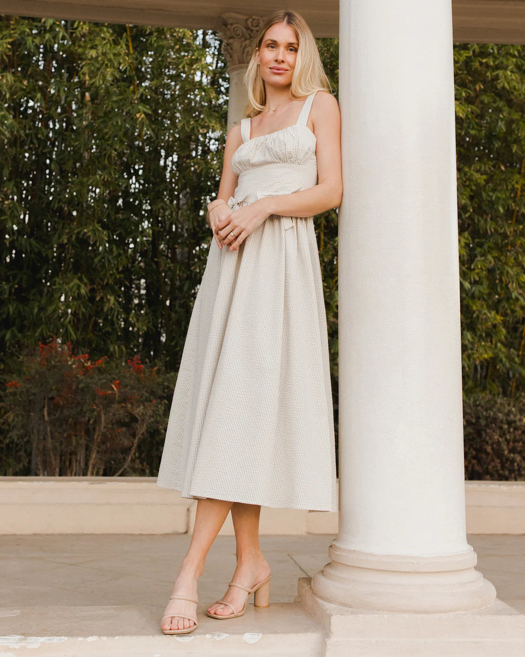 Noralee Betsy Women's Dress || Sage Stripe