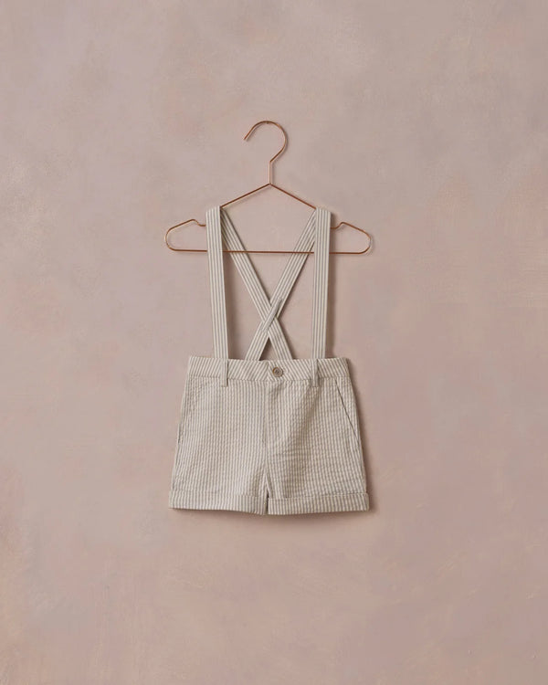 Noralee Suspender short | Sage Stripe