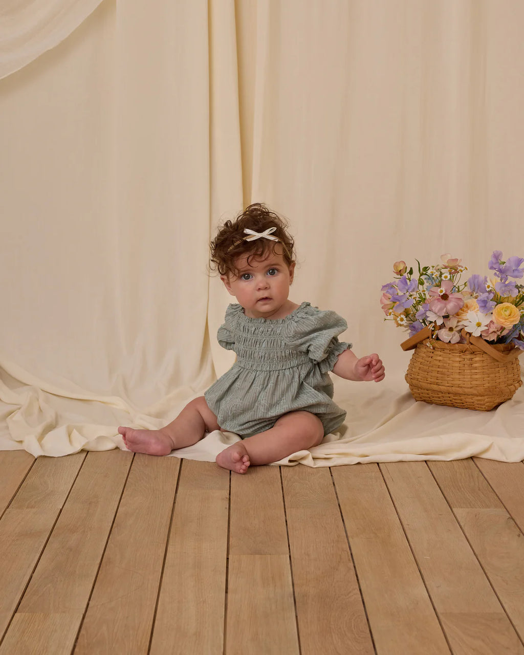 Noralee Baby Bow Headbands || Lavender, Sage, Ivory