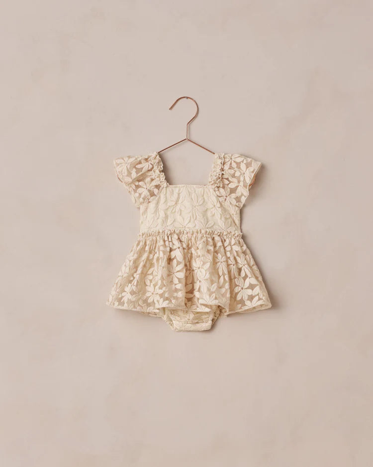 Noralee  Margot Romper | Embroidered Daisy