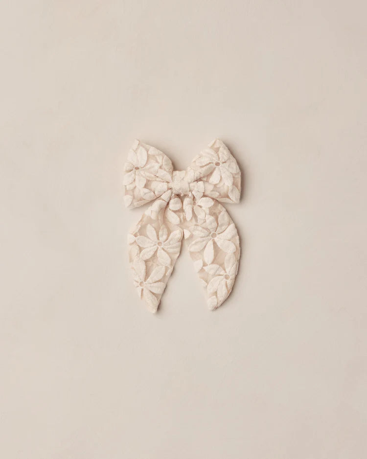 Noralee  Everly Bow | Embroidered Daisy