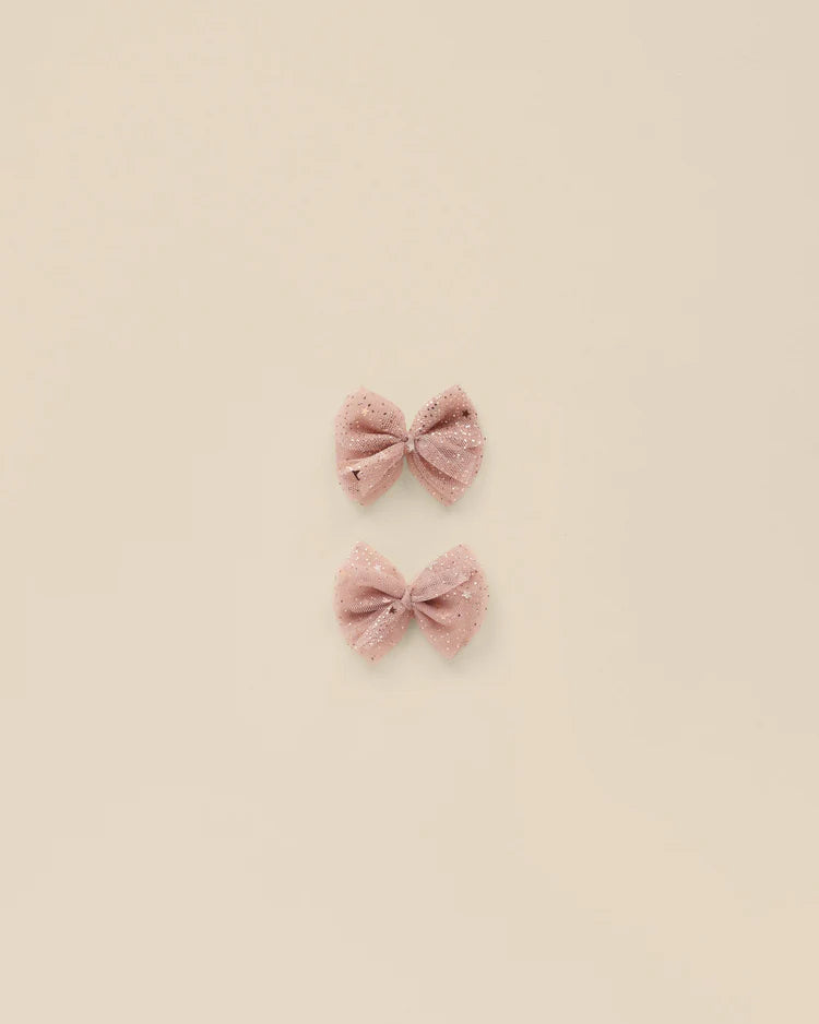 Noralee Flutter Tulle Clips II Rose Stars