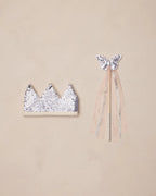Noralee  Crown & Wand | Silver Sequin