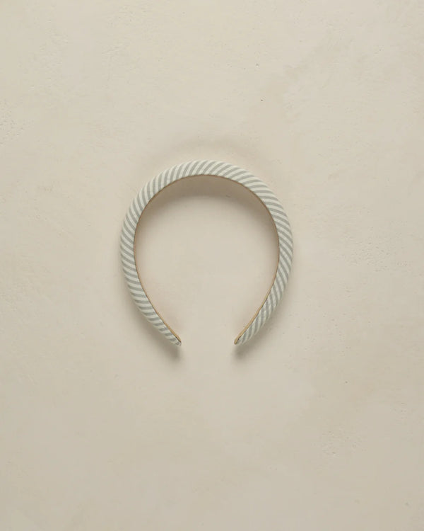 Noralee Padded Headband || Sage Stripe