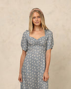 Noralee Women's Violet Dress || Blue Ditsy