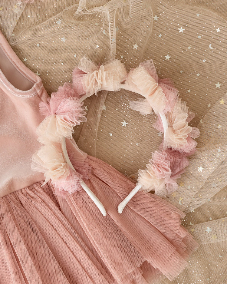 Noralee  Pom Pom Crown + Wand | Pink Ombre