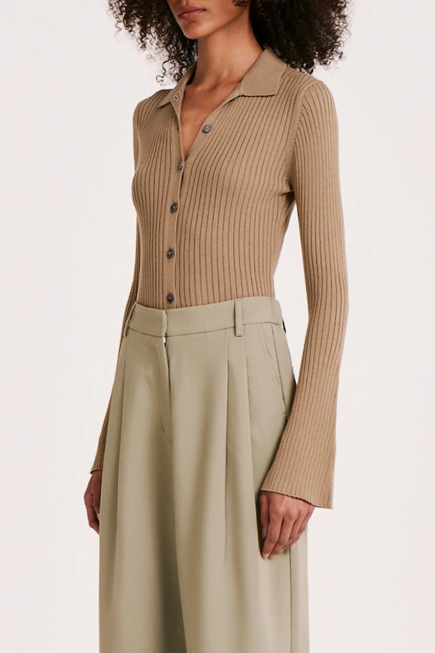 Nude Lucy ABYSS KNIT TOP- Fog