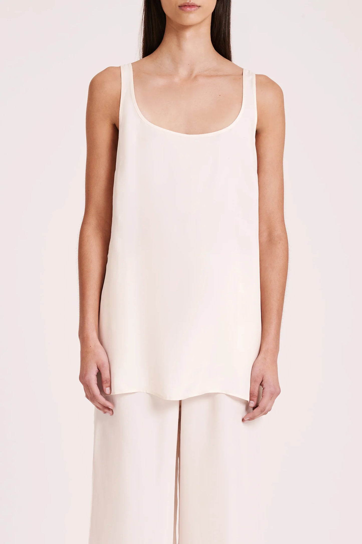 Nude Lucy Ren Cupro Tunic Cloud