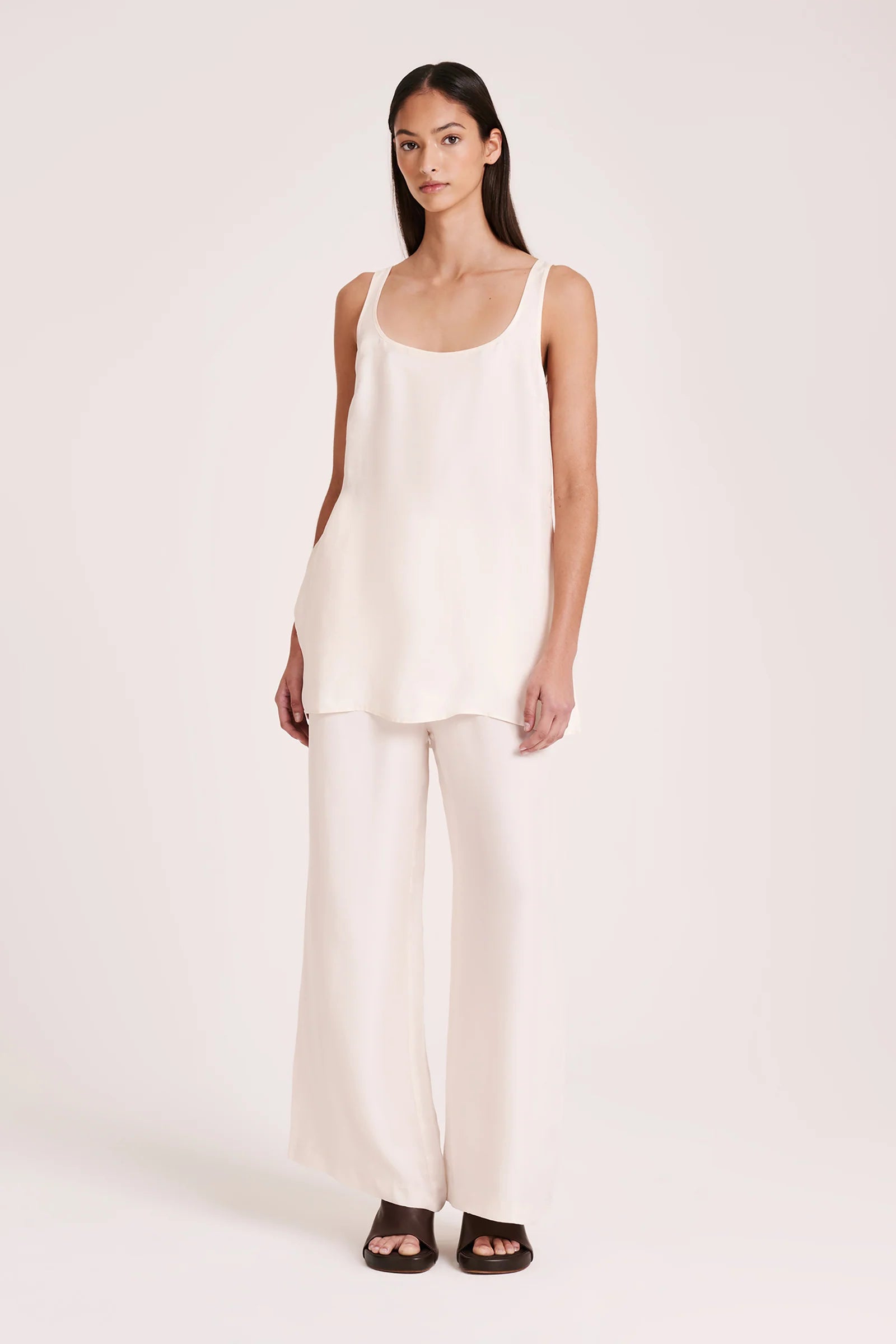 Nude Lucy Ren Cupro Tunic Cloud