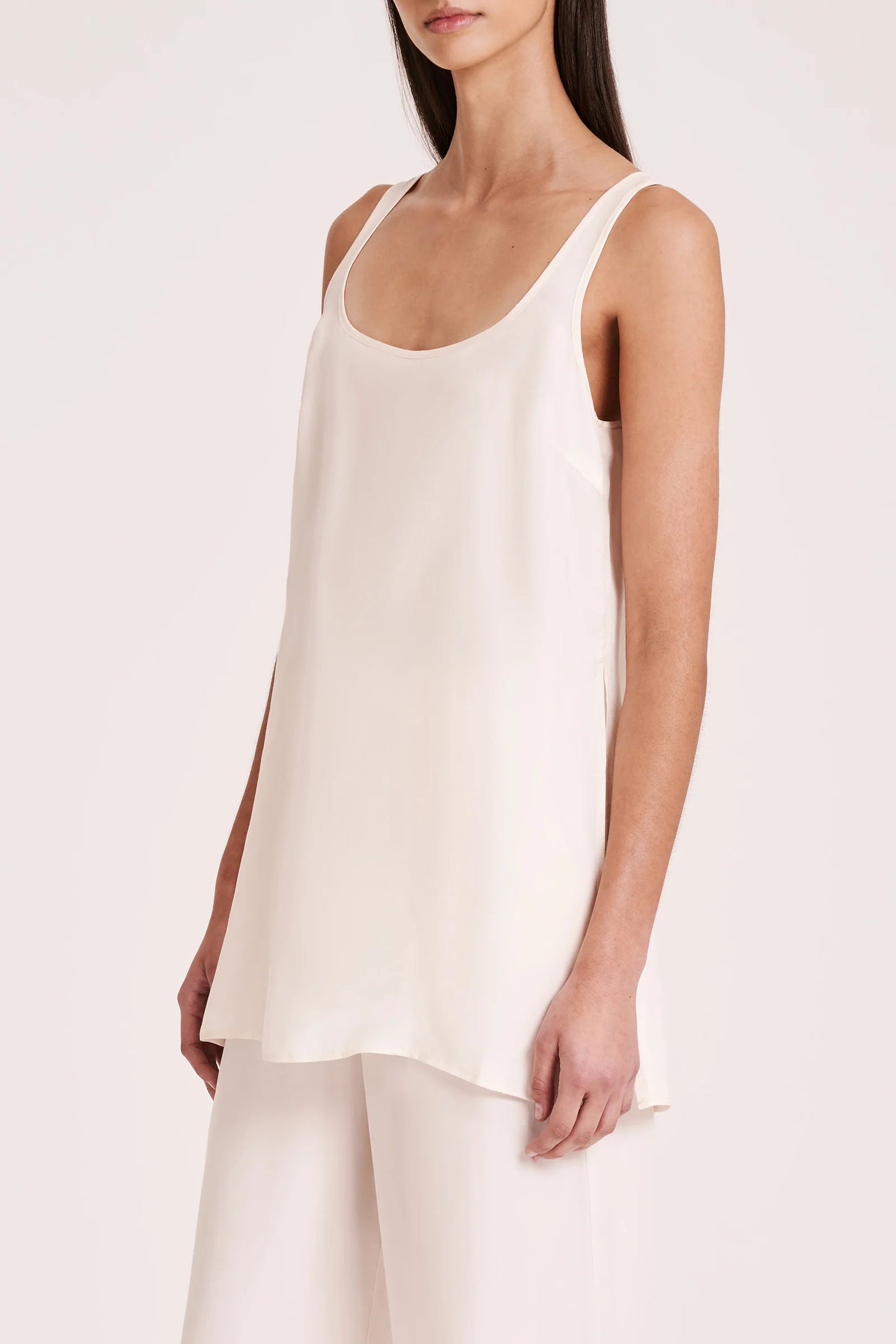 Nude Lucy Ren Cupro Tunic Cloud