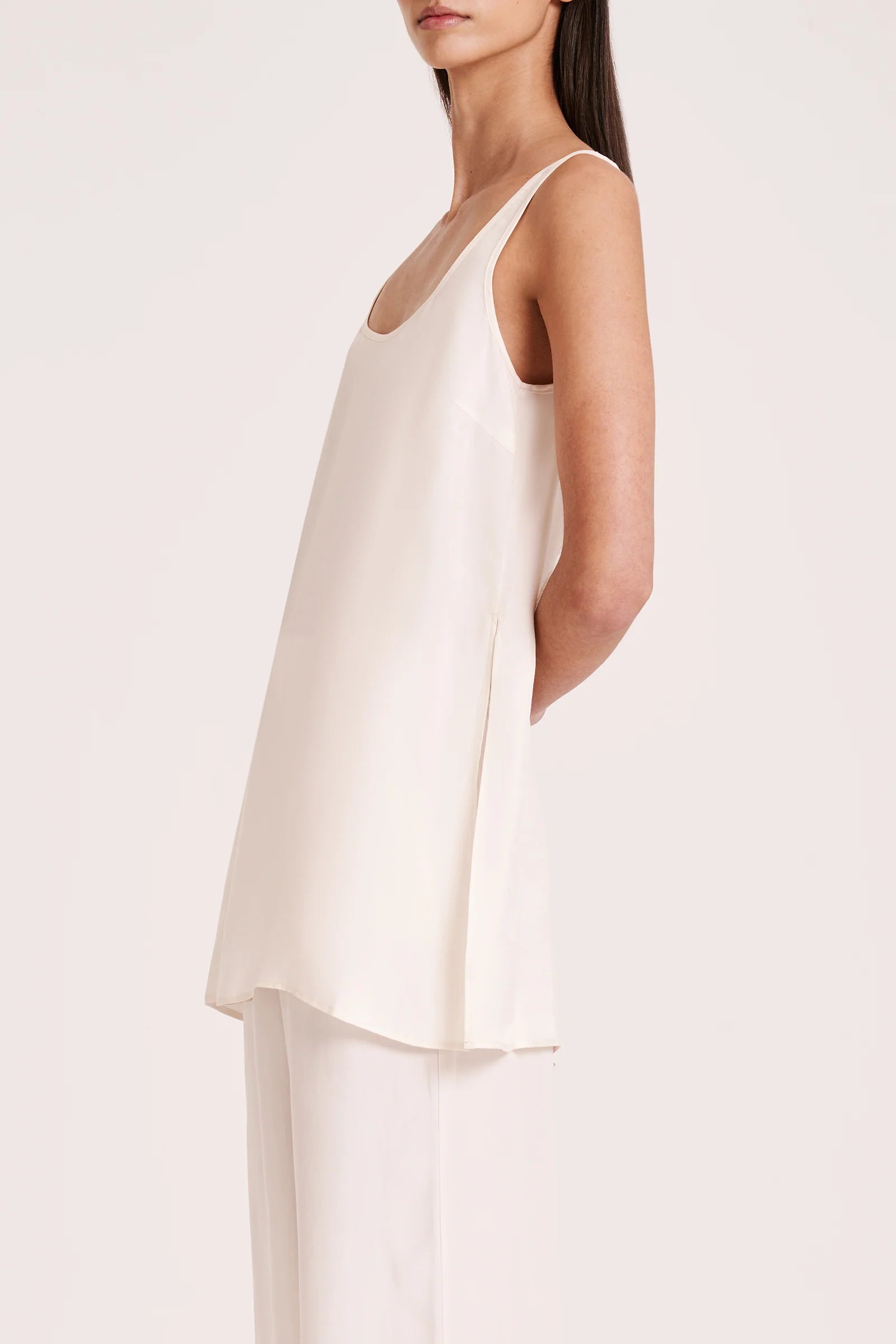 Nude Lucy Ren Cupro Tunic Cloud