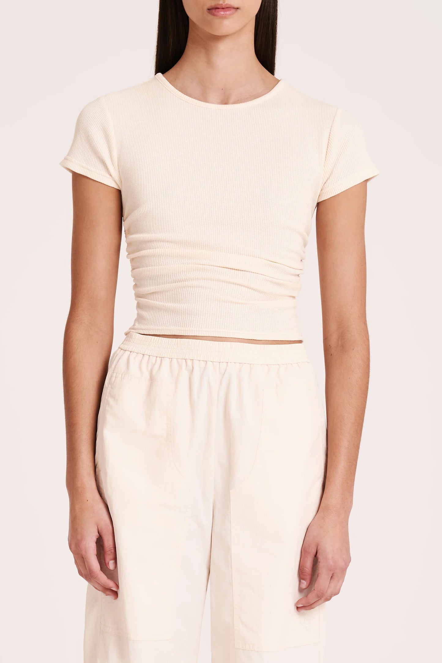 Nude Lucy Tye Gathered Tee Cloud