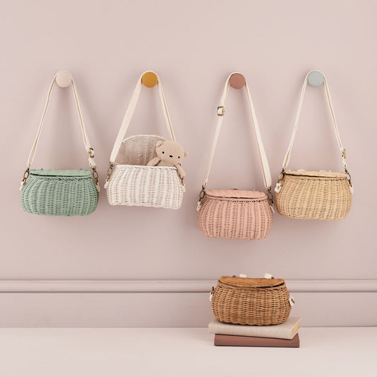 Olli Ella Mini Chari Rattan Bag Assorted