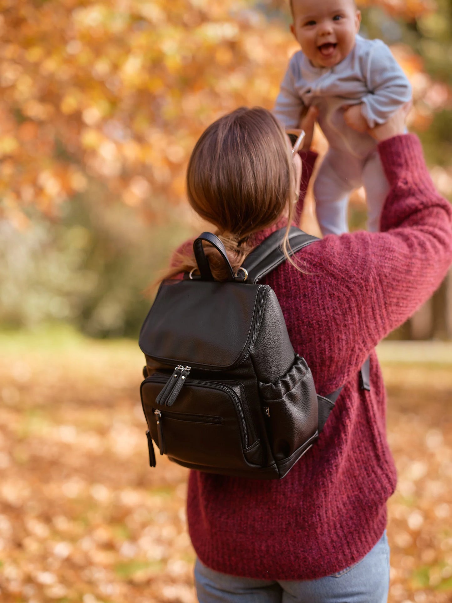 Oi Oi Mini Signature Backpack - Vegan Leather