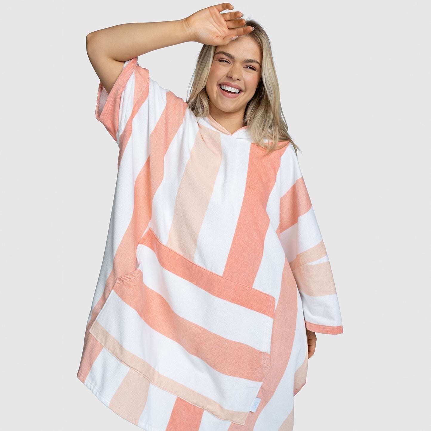 Oodie™ Original Orange Stripe Poncho Towel