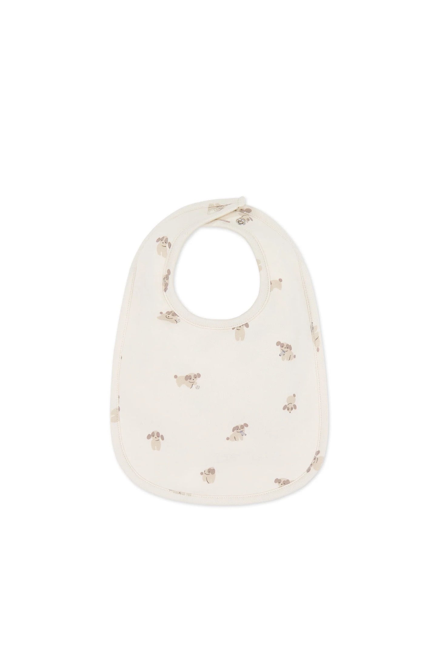 Jamie Kay Organic Cotton Bib - Sasha Puppy Tofu