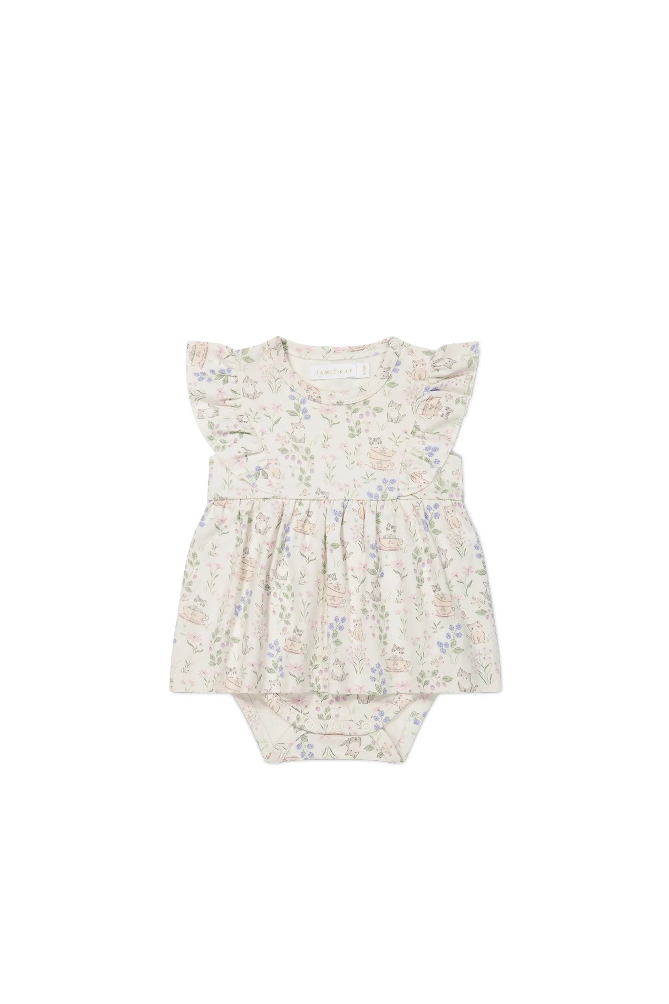 Jamie Kay Organic Cotton Elianna Playsuit - Moons Garden Lavender