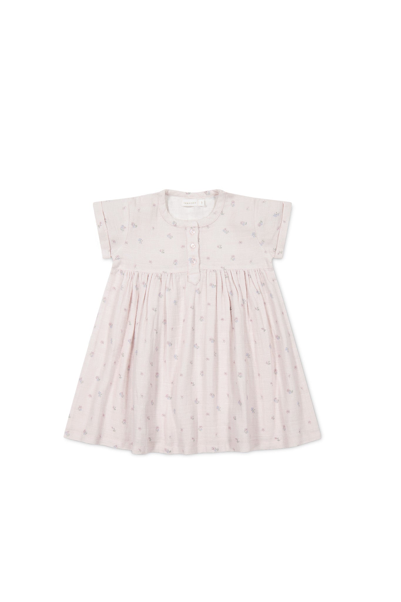 Jamie Kay - Organic Cotton Muslin Short Sleeve Dress - Meredith Violet