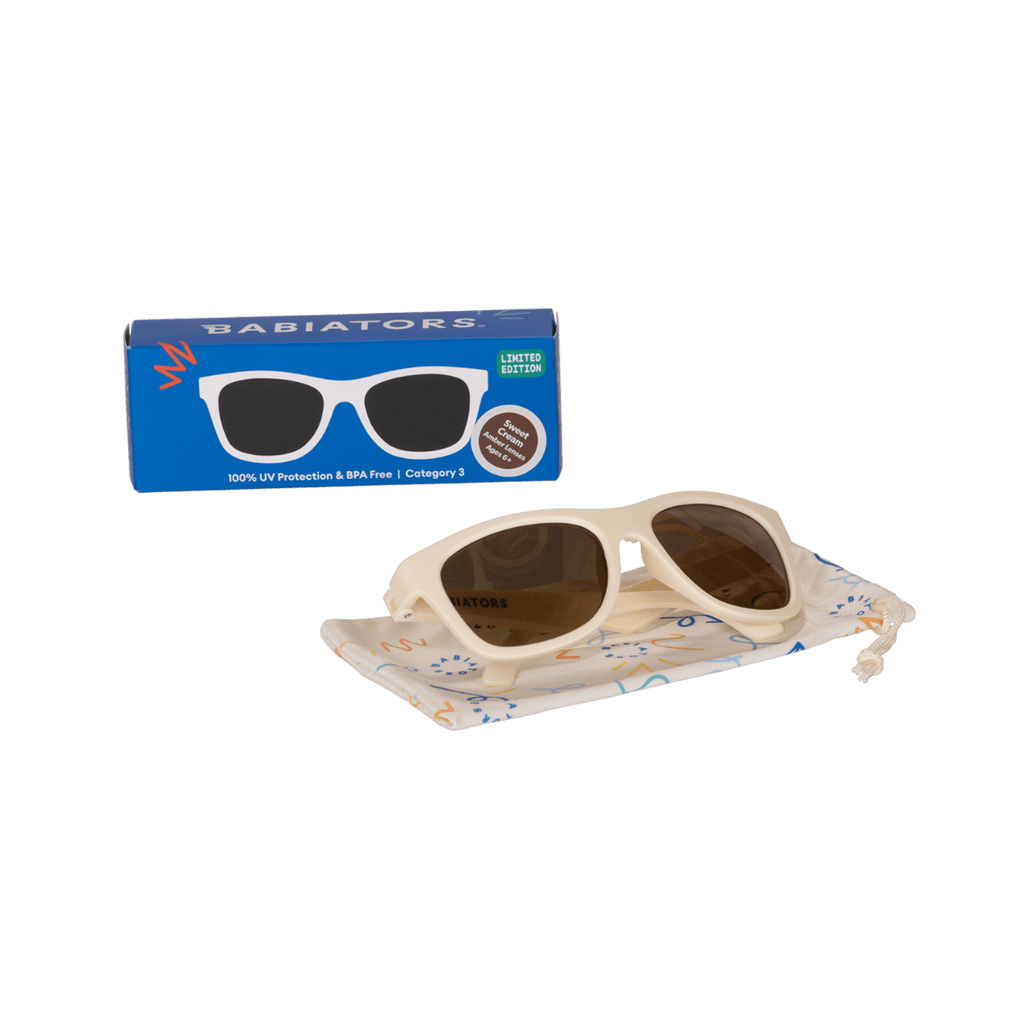 Babiators Original Navigators - Sweet Cream/Amber Lenses