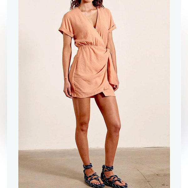 Monrenn Solstice Mini Dress Peach