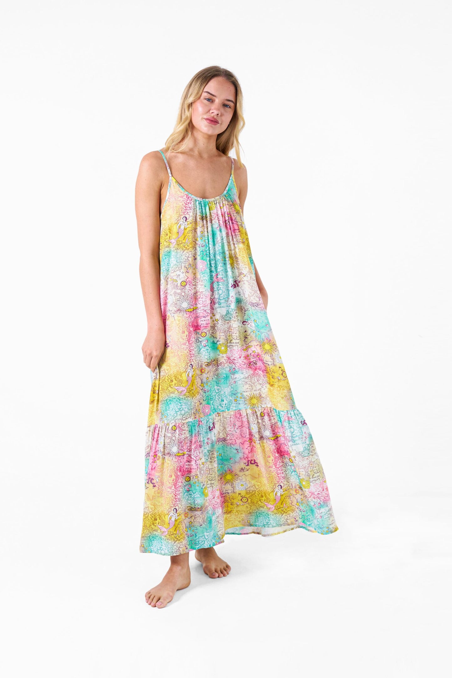 Primrose The Label - Aquaria Mermaid Maxi Dress