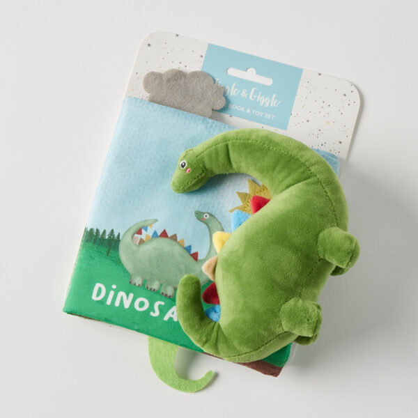 Jiggle & Giggle Dinosaurs Activity Fabric Book & Toy Set