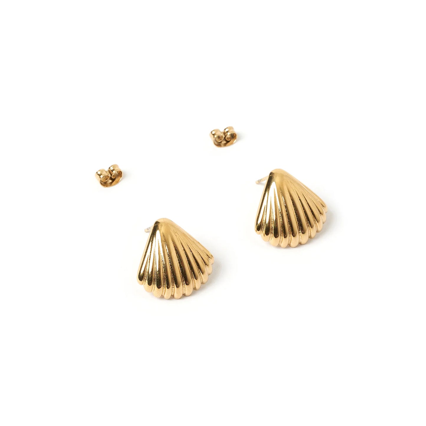 Arms of Eve Perla Gold Shell Earrings