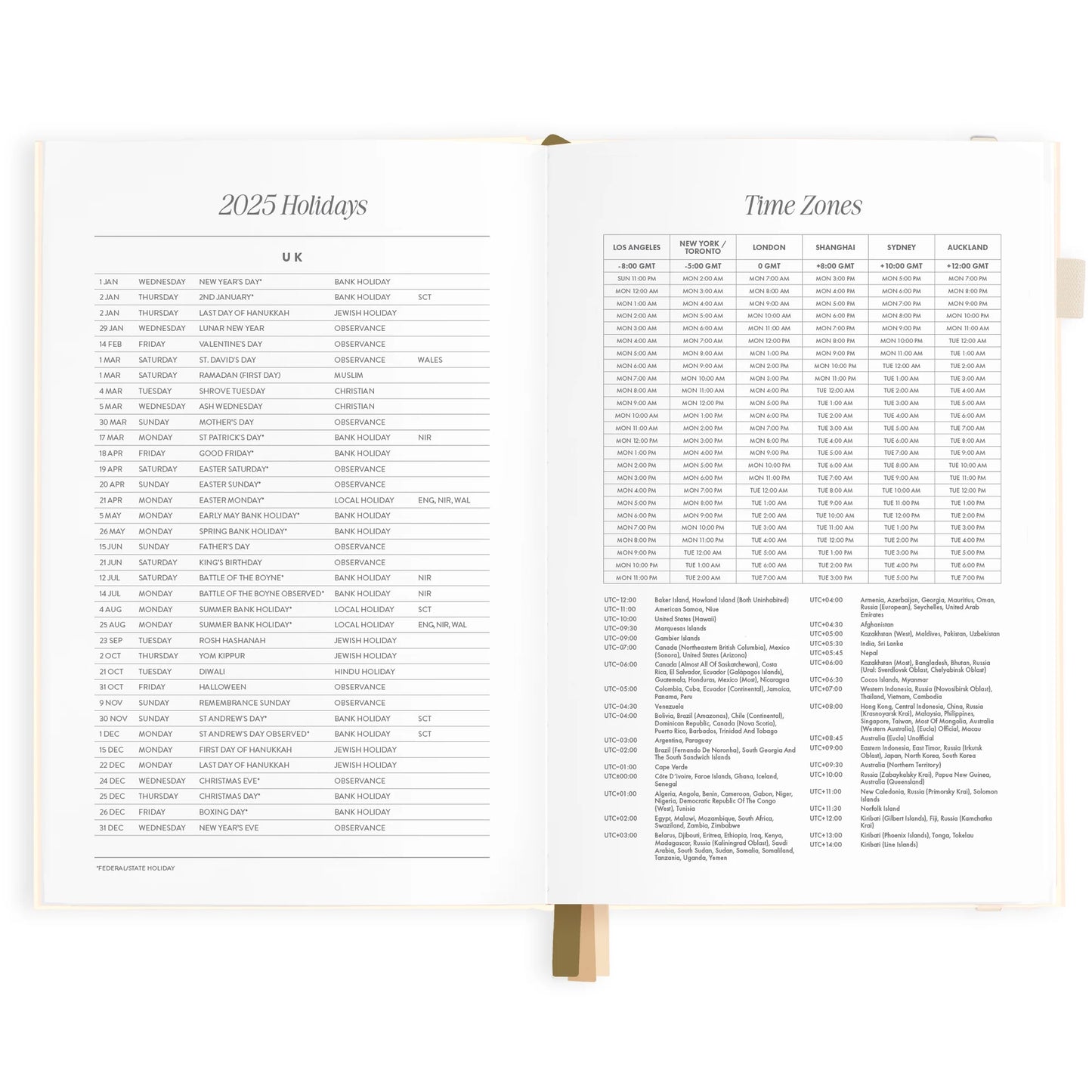 Fox & Fallow 2025 Horisontal Planner