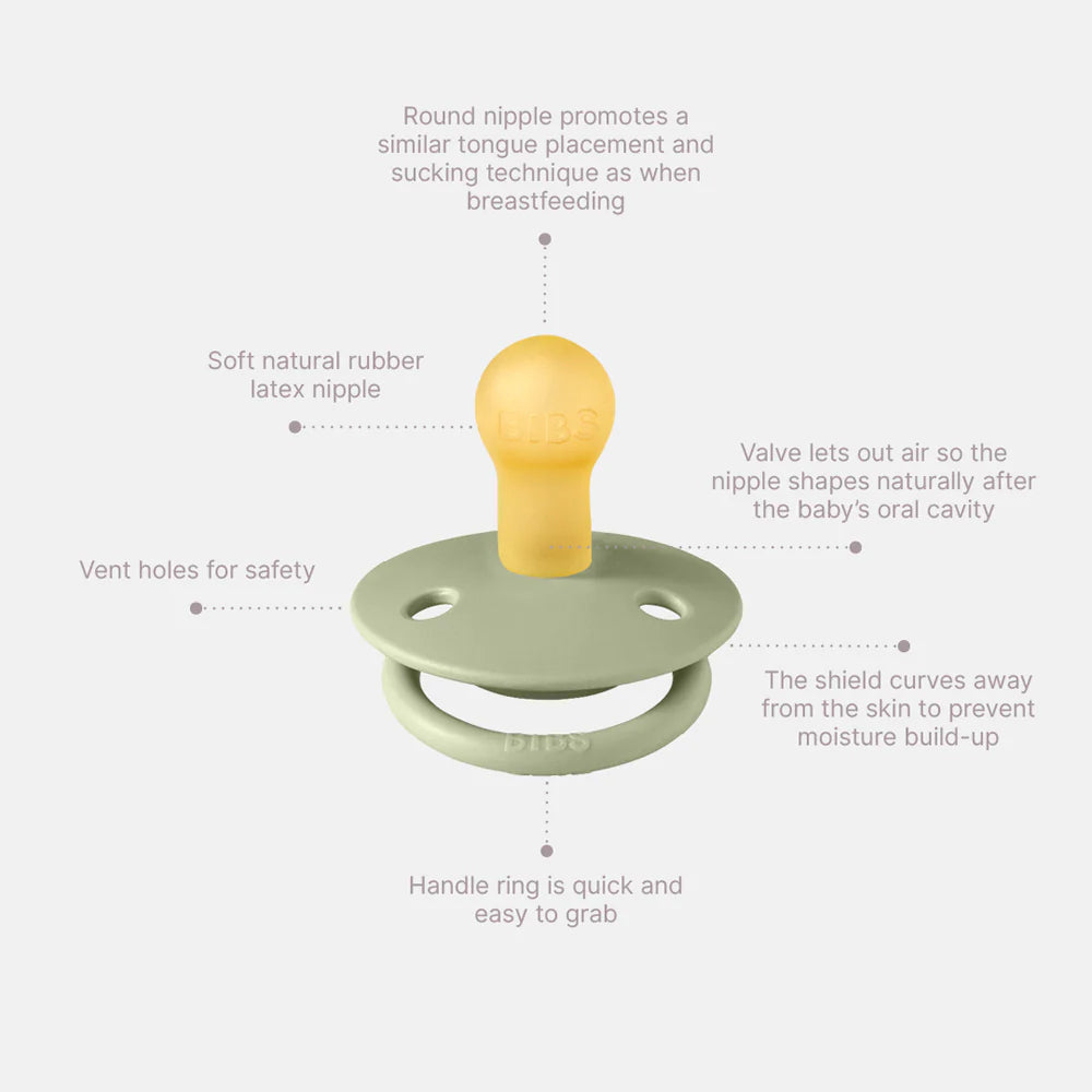 BIBS x LIBERTY De Lux Double Pack - Assorted (Round/Natural Rubber)