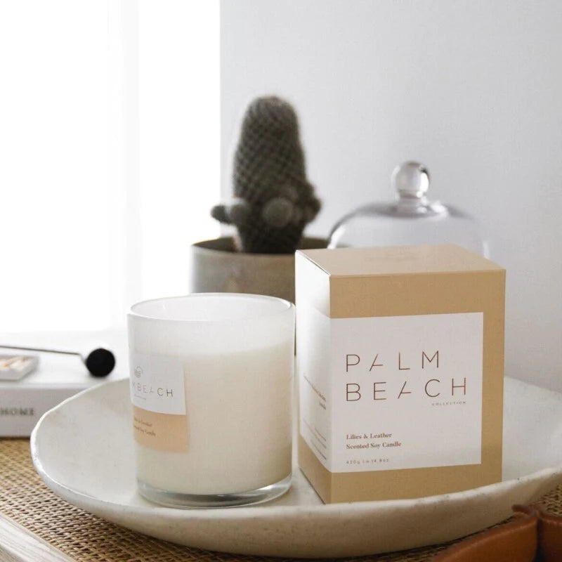 Palm Beach Collection Lilies and Leather -  Standard Candle 420g