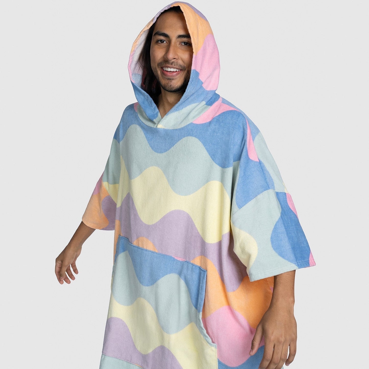 Oodie™ Original Pastel Wave Poncho Towel Adult