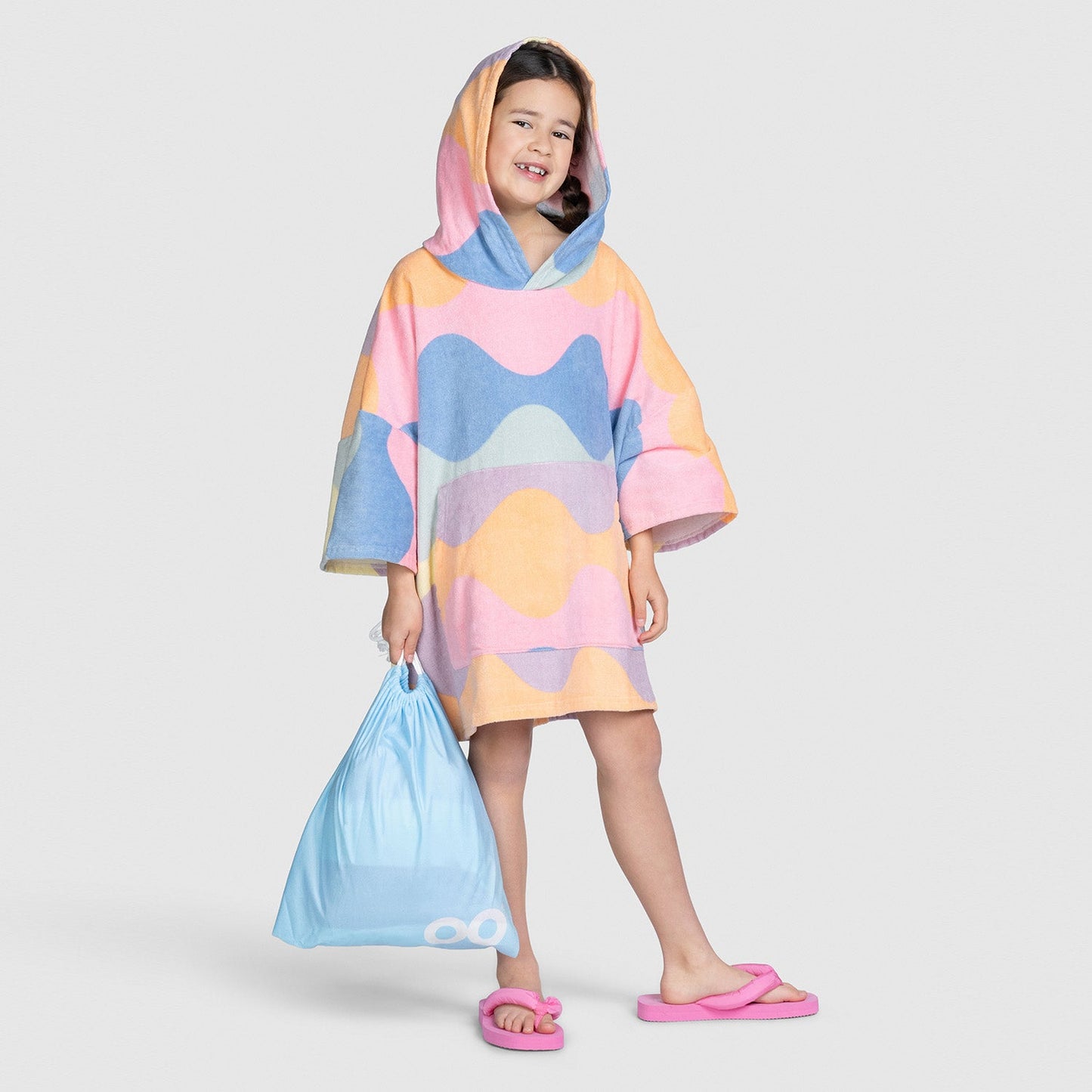 Oodie™ Original Pastel Wave Poncho Towel Kids – Little Beach Road