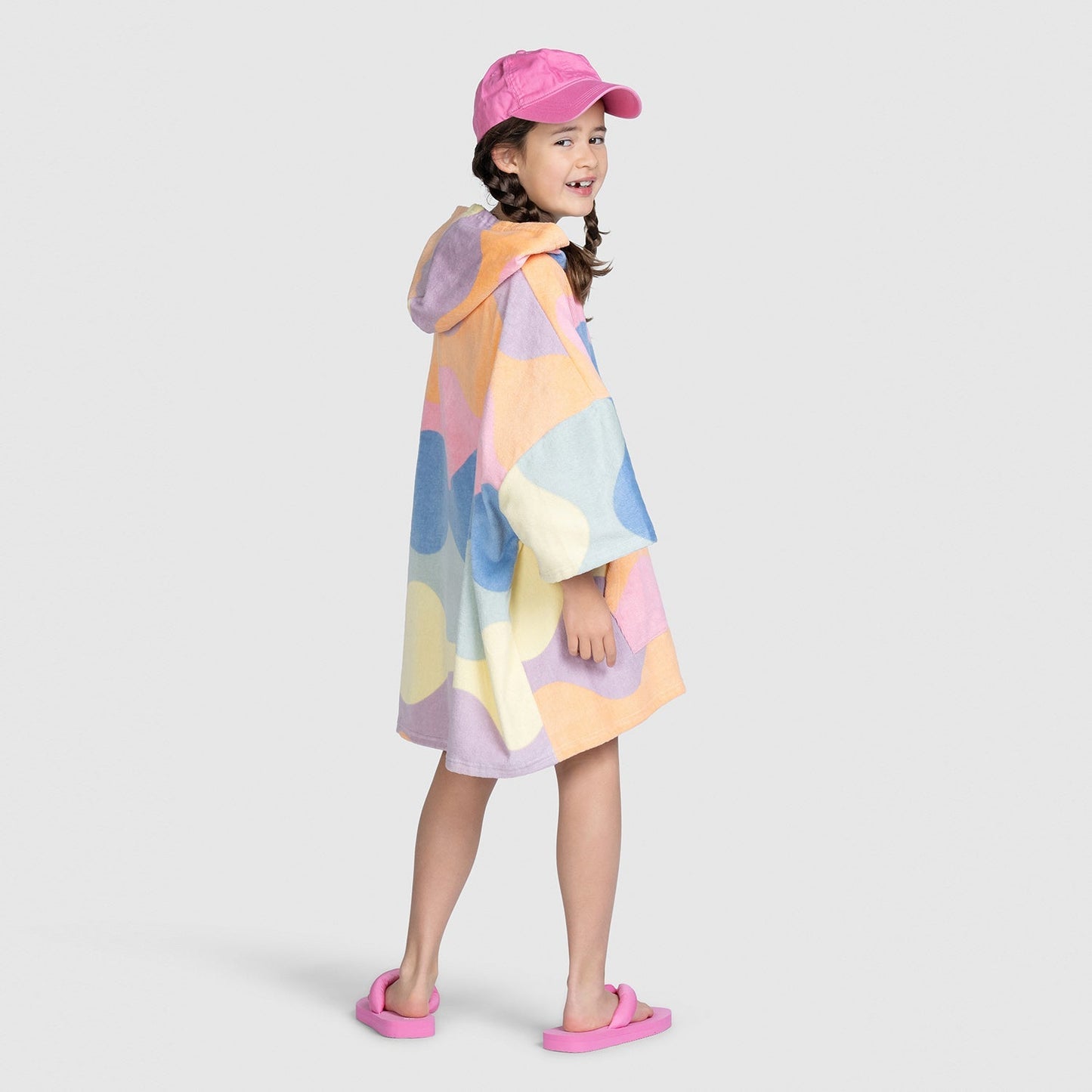 Oodie™ Original Pastel Wave Poncho Towel Kids