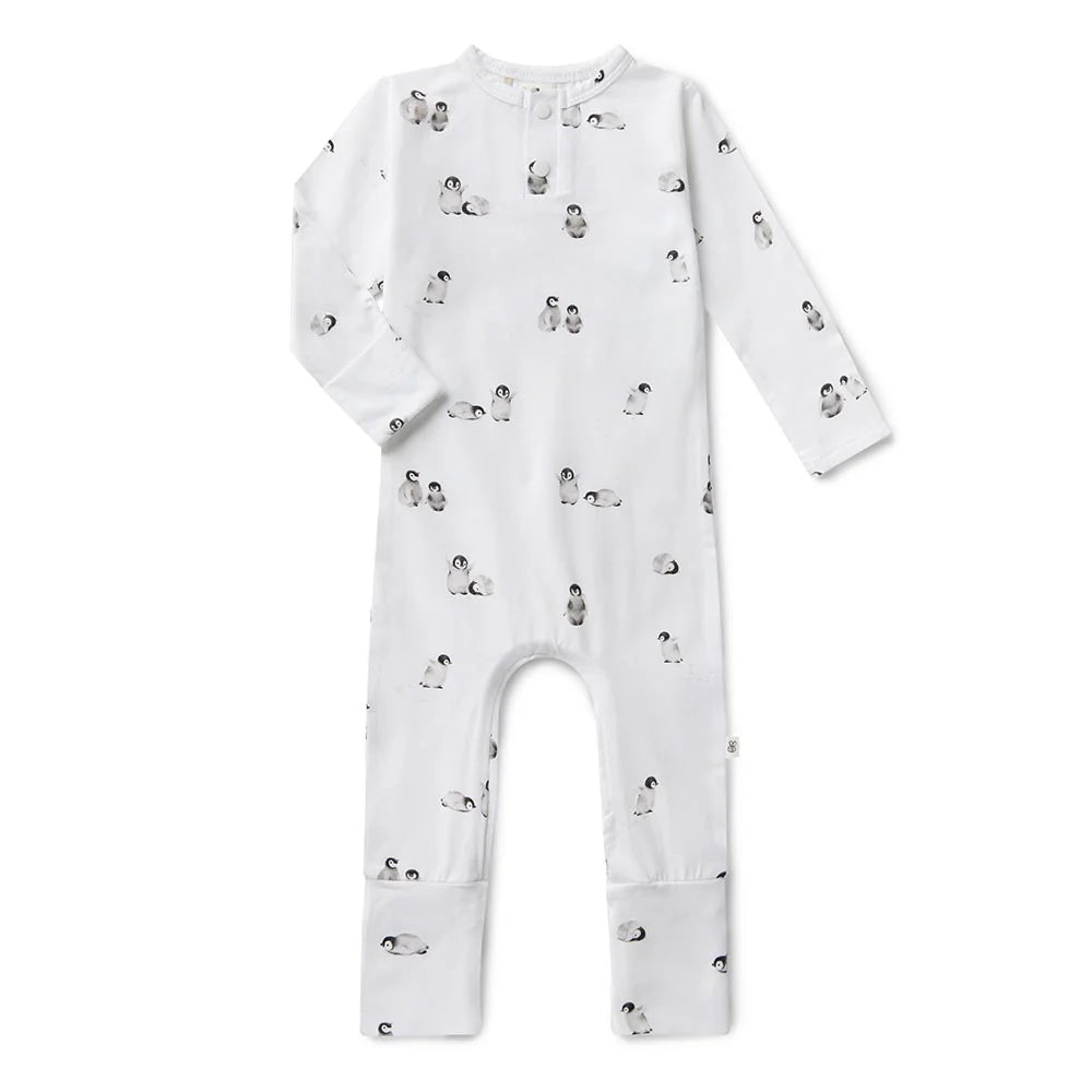 Snuggle Hunny Penguin Organic Growsuit