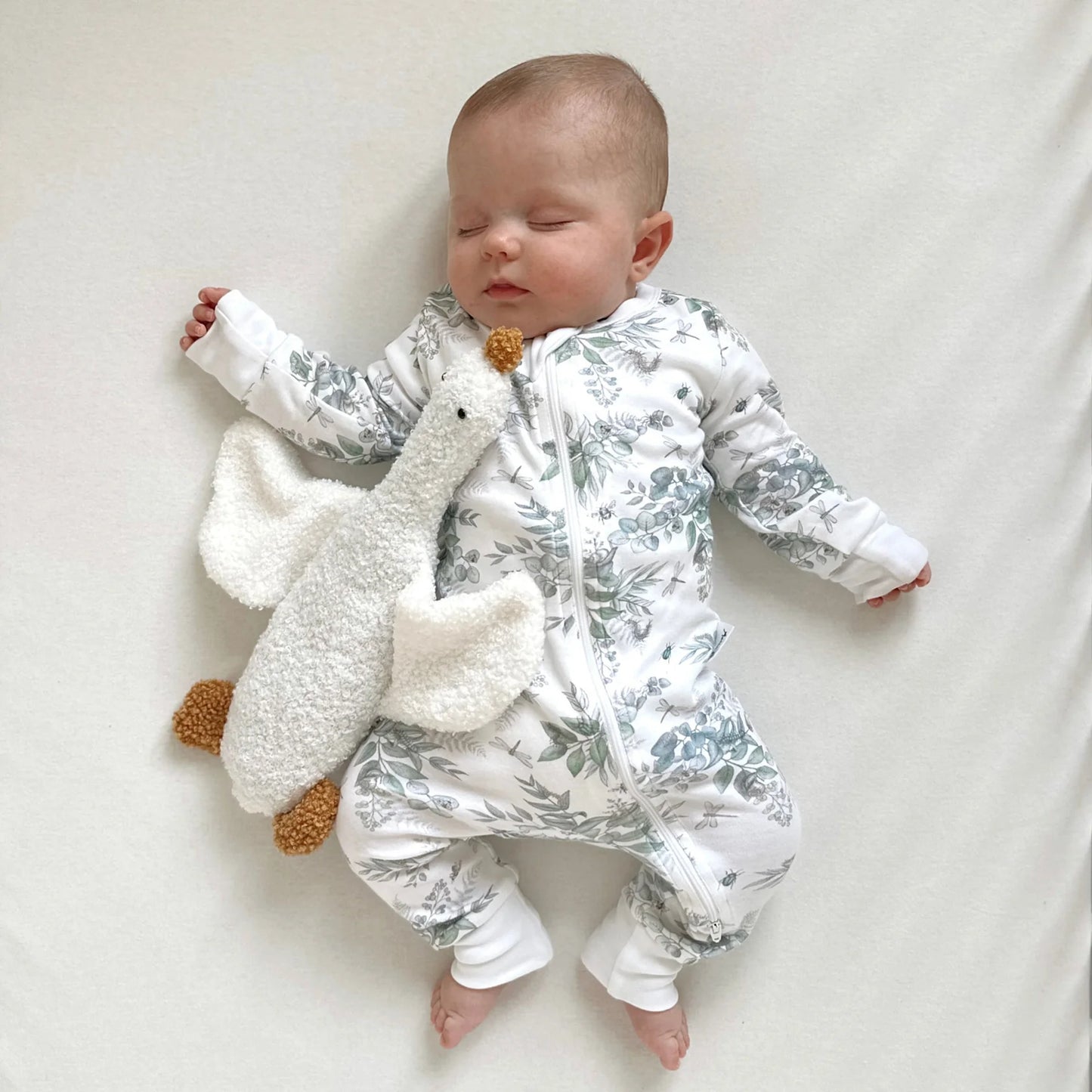 Aster and Oak Snuggle Bug LS Zip Romper