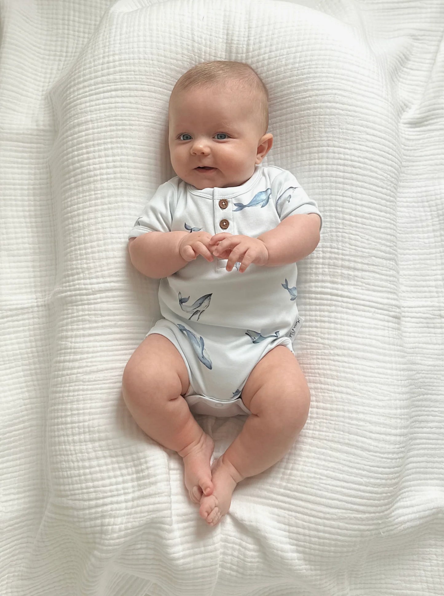 Aster and Oak Under The Sea Henley Onesie