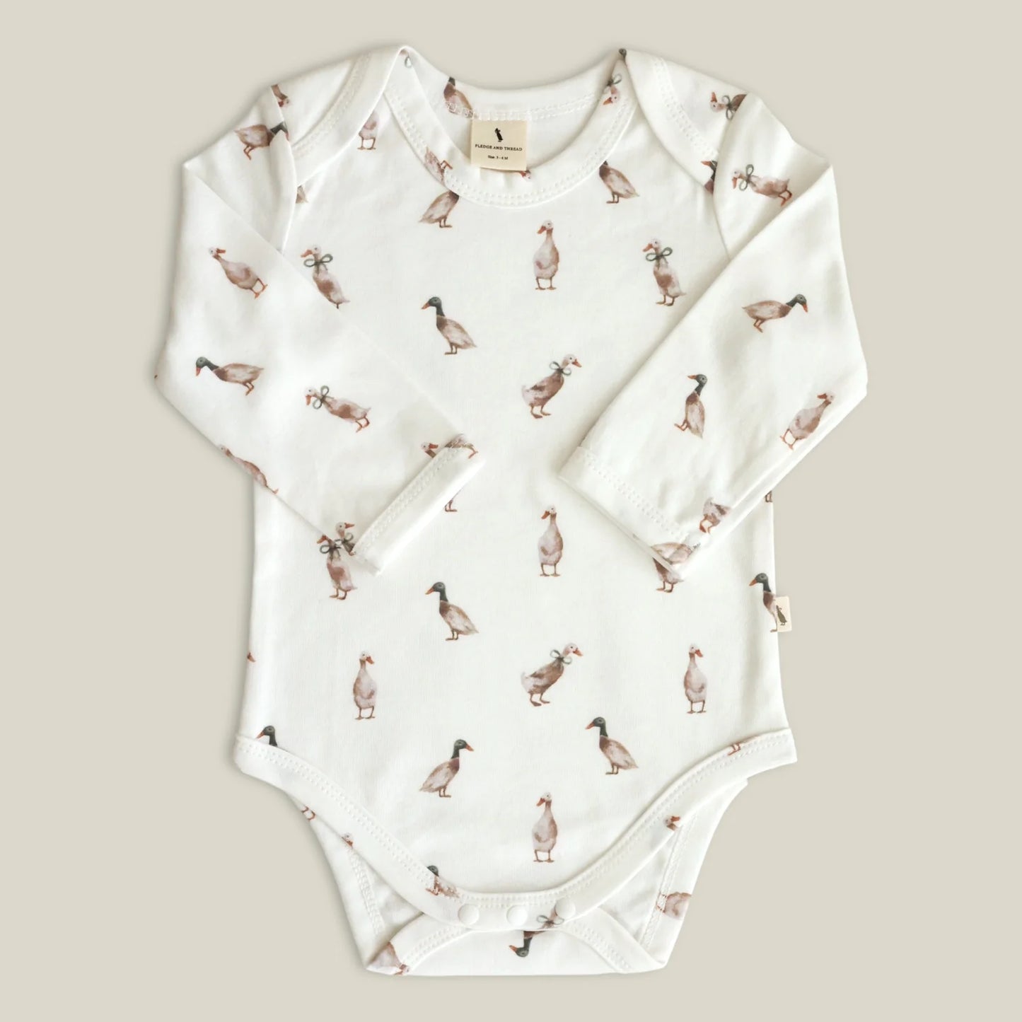 Fledge And Thread Long sleeve bodysuit - Duck