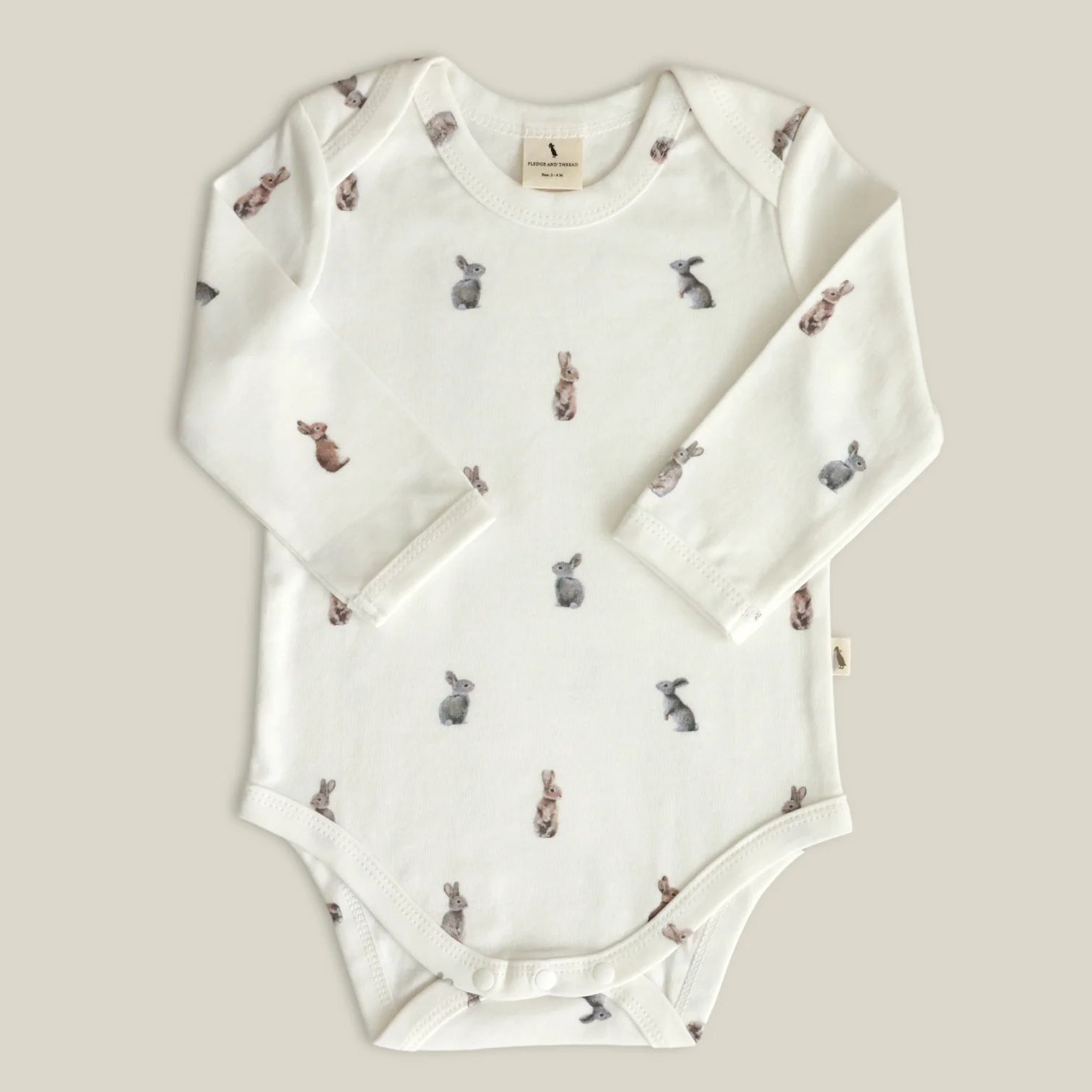 Fledge And Thread Long sleeve bodysuit - Bunny