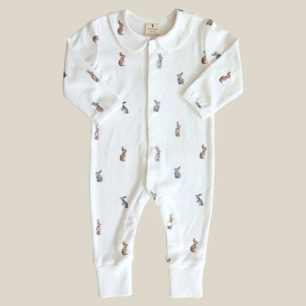 Fledge And Thread Cotton Babygrow - Bunny