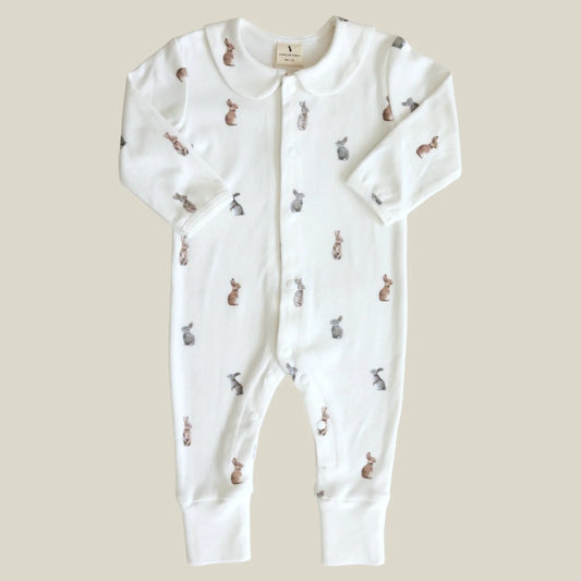 Fledge And Thread Cotton Babygrow - Bunny