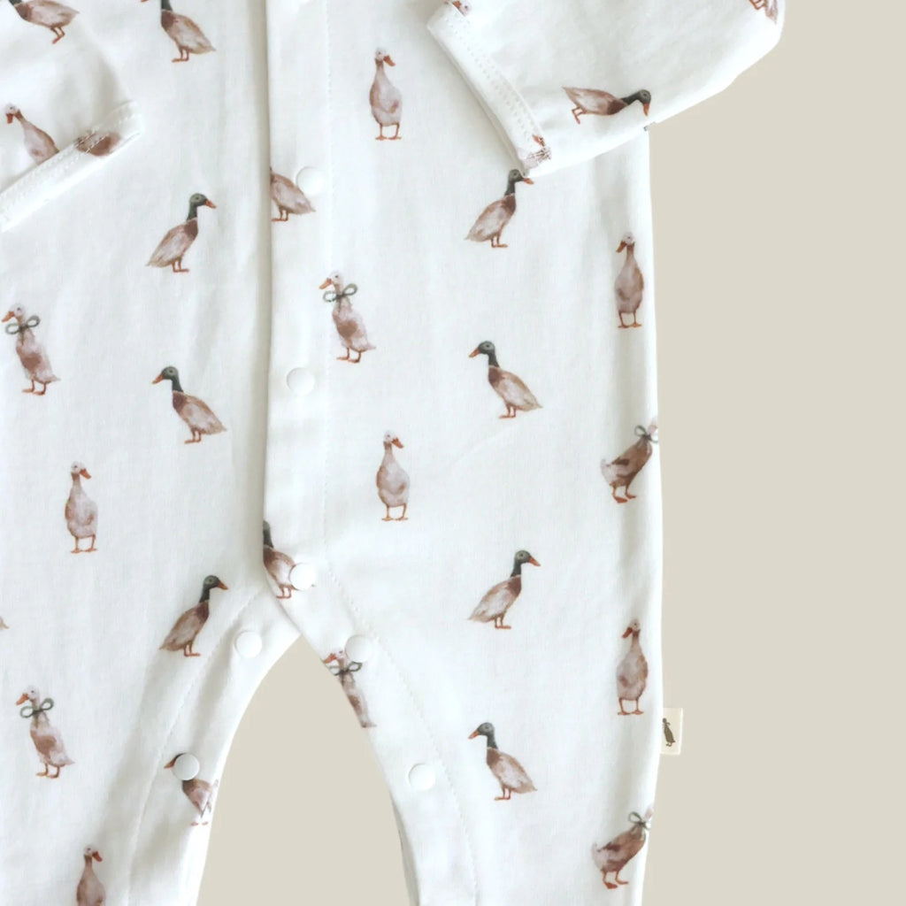 Fledge And Thread Cotton Babygrow - Duck