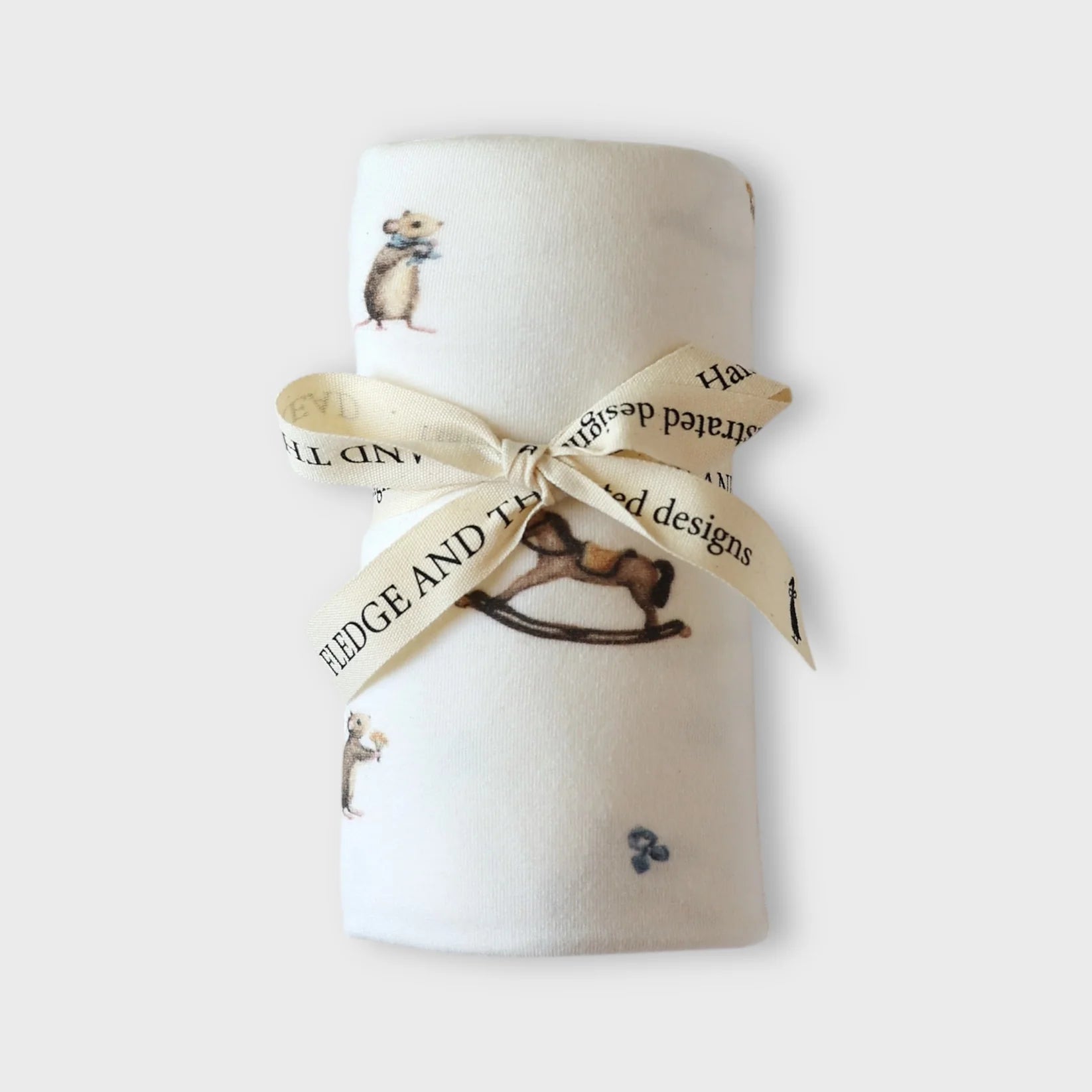 Fledge And Thread Stretch Wrap - Mouse and Rockinghorse