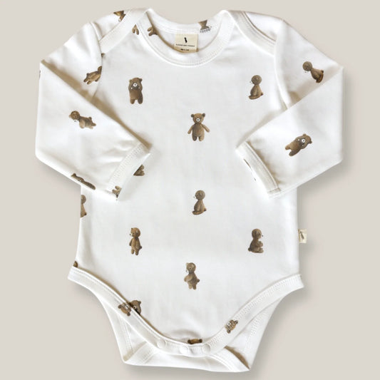 Fledge And Thread Long sleeve bodysuit - Teddy Bear