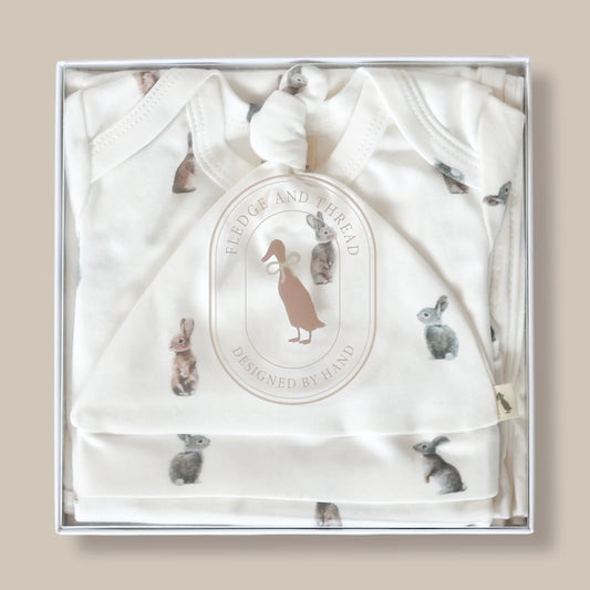 Fledge & Thread Baby Gift Box - Bunny