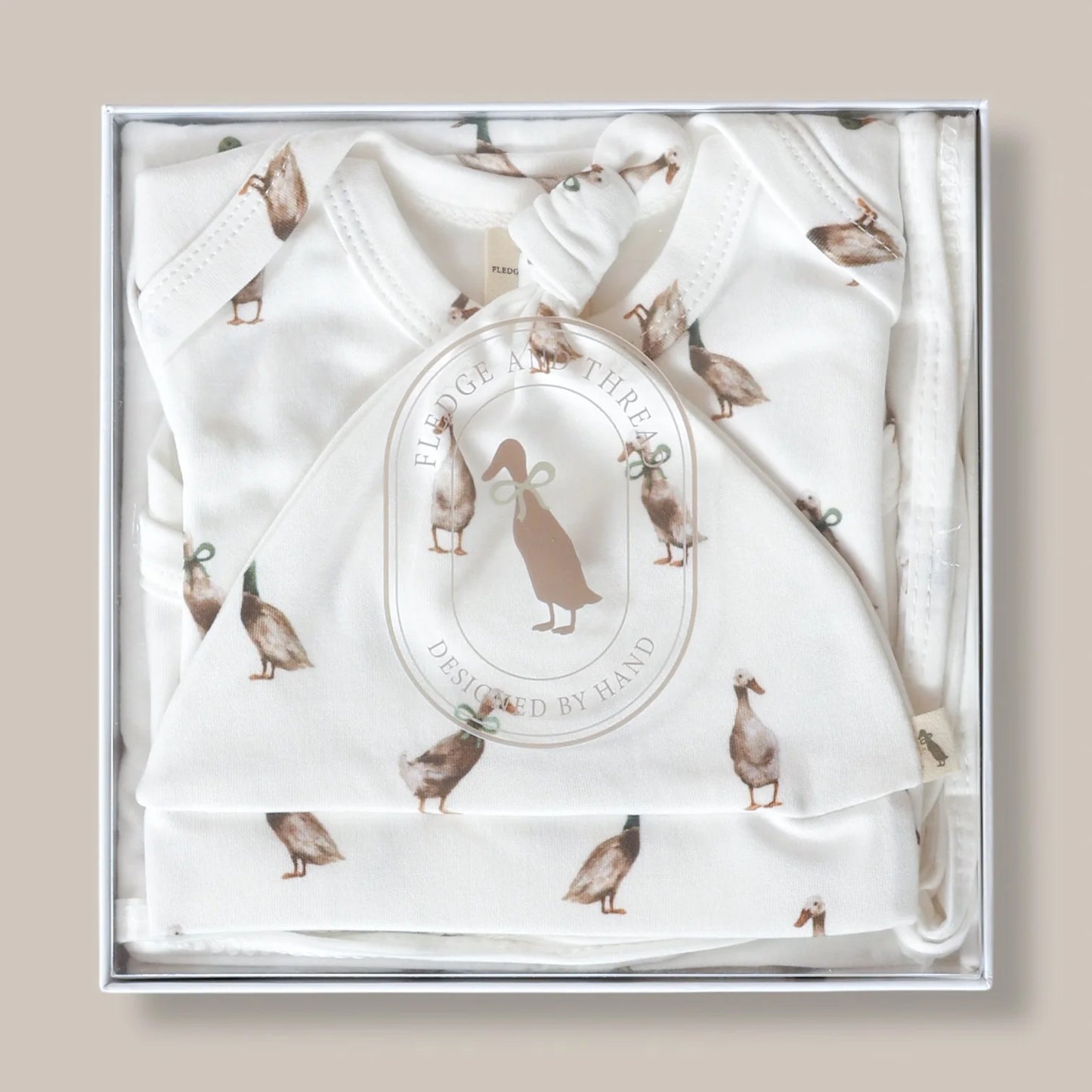 Fledge And Thread Baby Gift Box - Duck