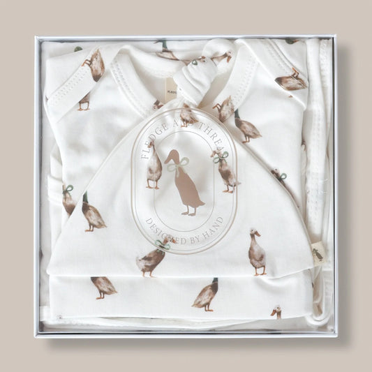 Fledge And Thread Baby Gift Box - Duck