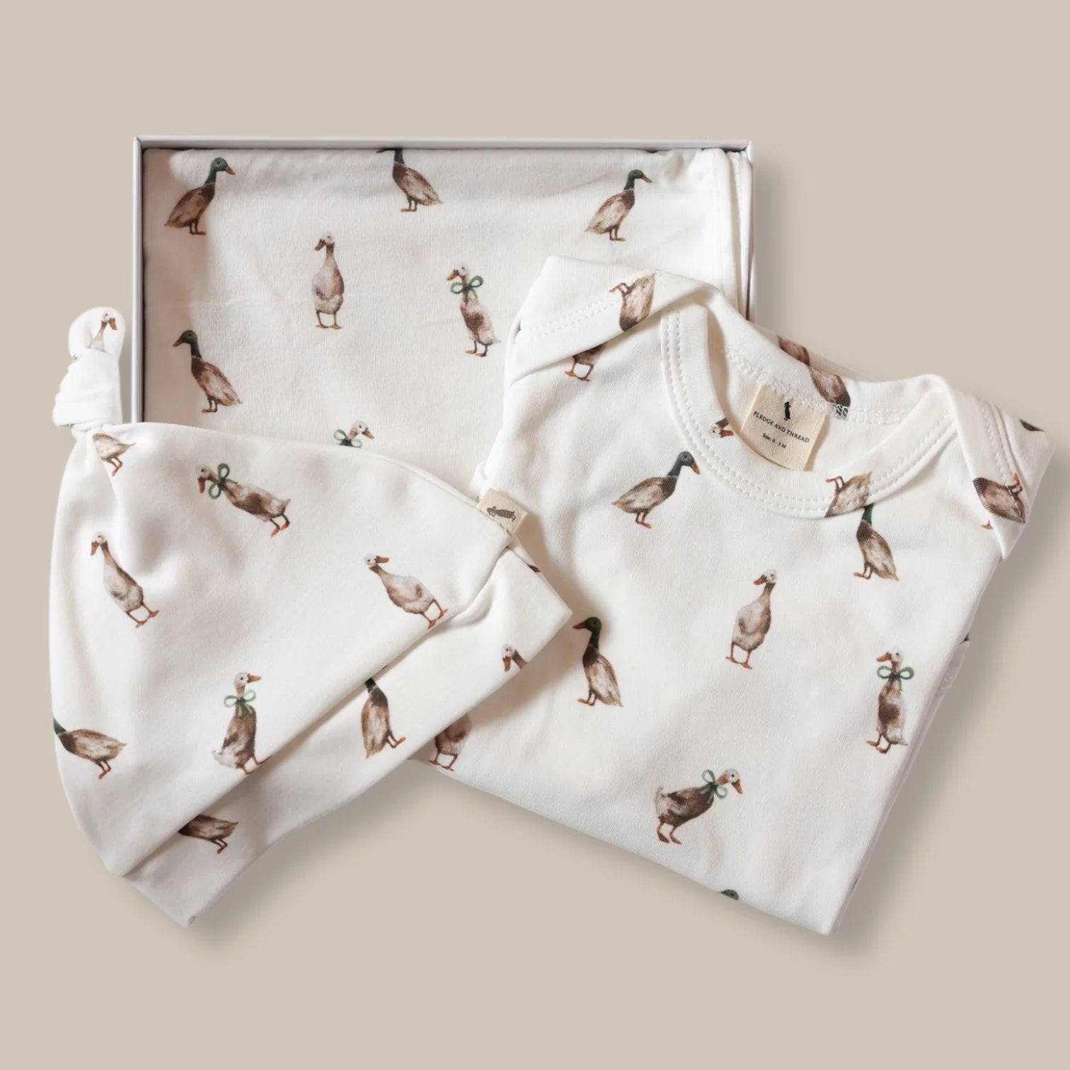 Fledge And Thread Baby Gift Box - Duck