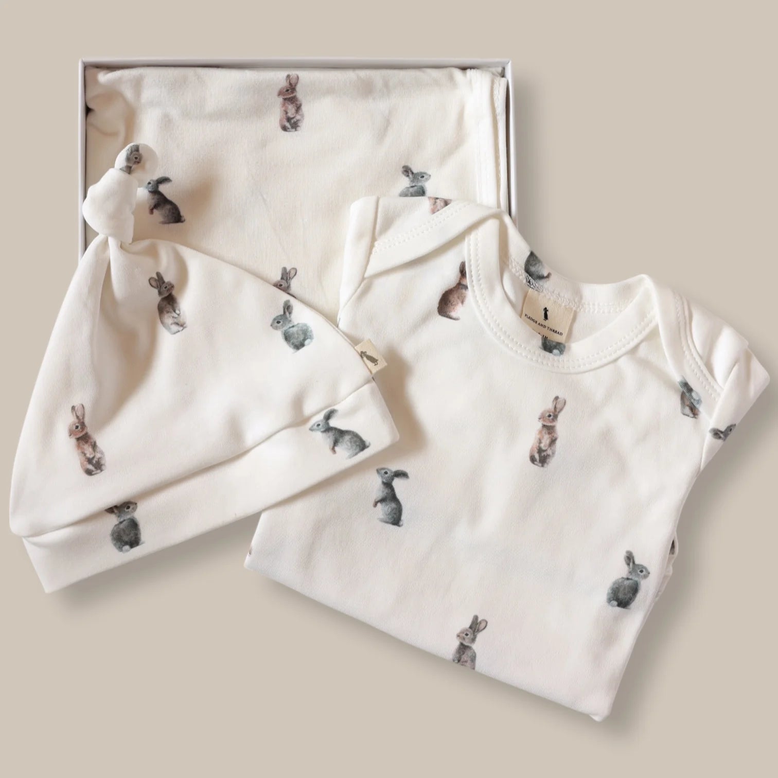 Fledge & Thread Baby Gift Box - Bunny