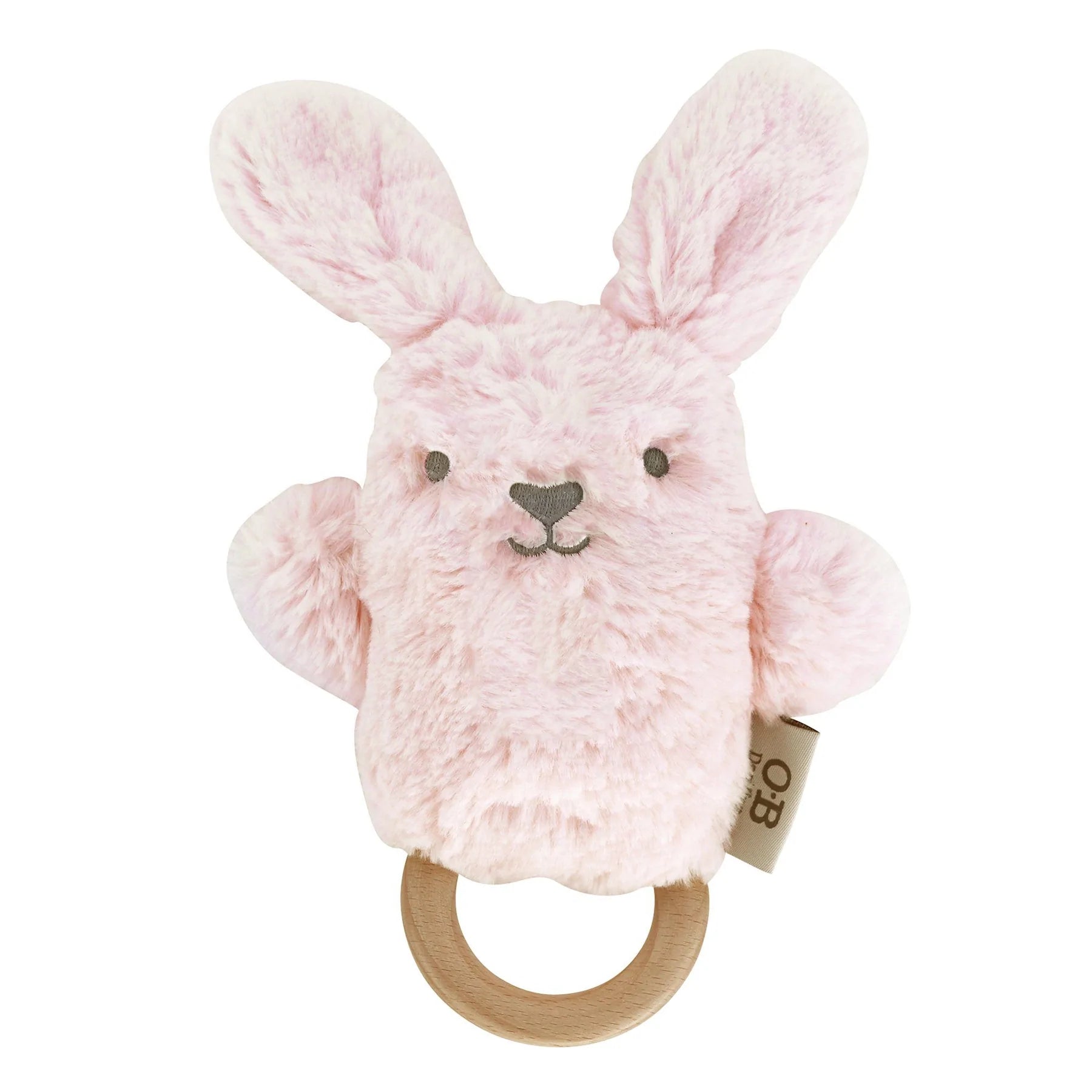 OB Designs Bunnies Soft Rattle Toy - Assorted