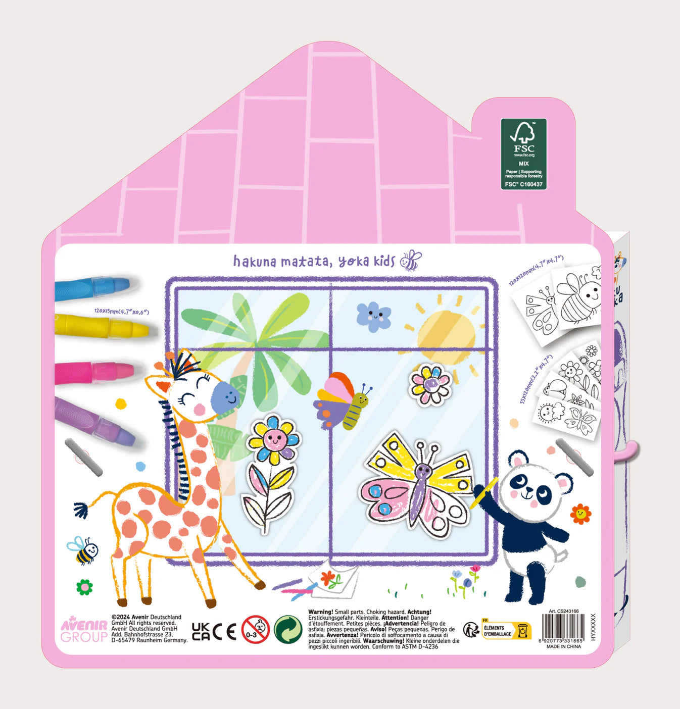 Haku Yoka Window Art / Butterfly Garden